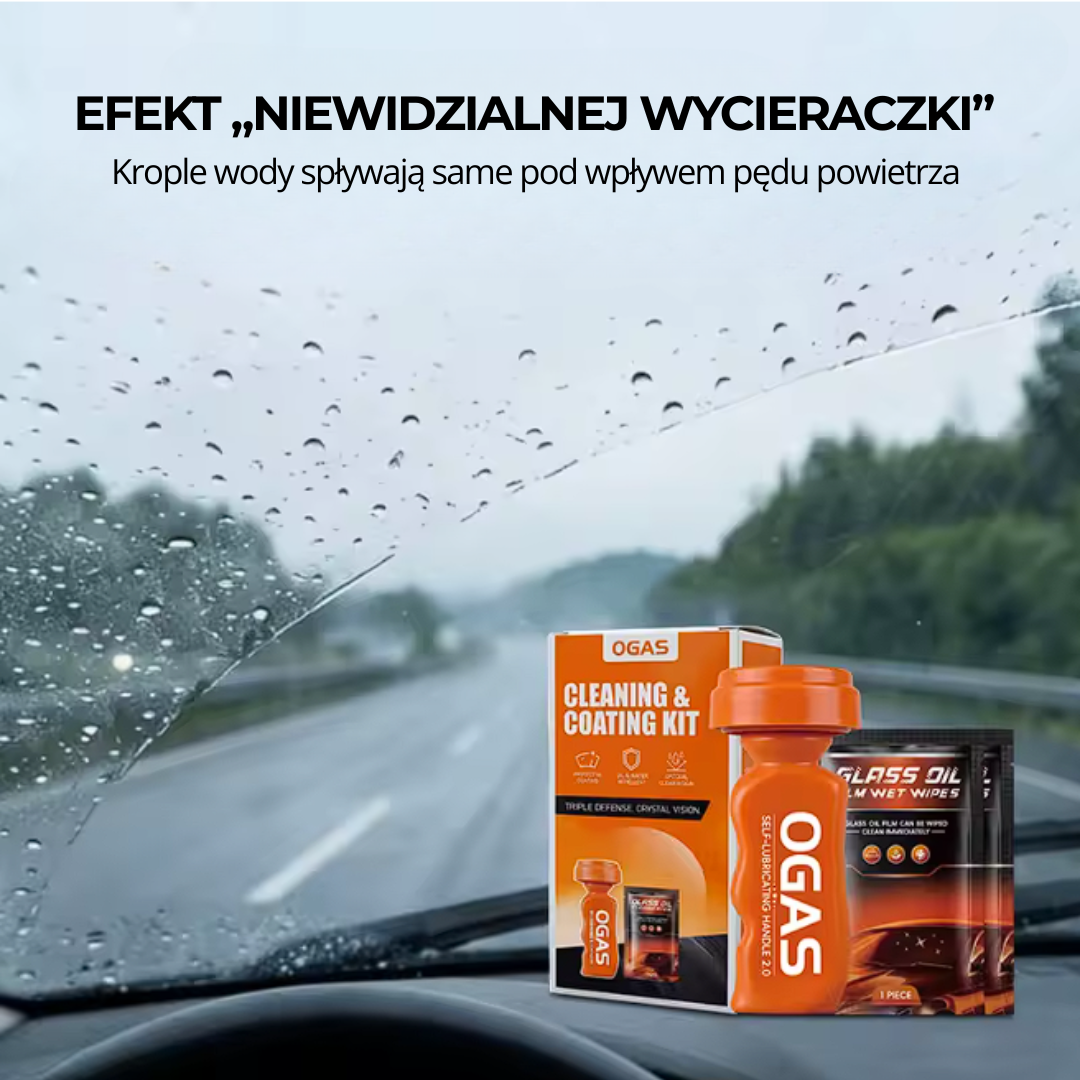 Niewidzialna Wycieraczka – Aplikator Hydrofobowy do Szyb